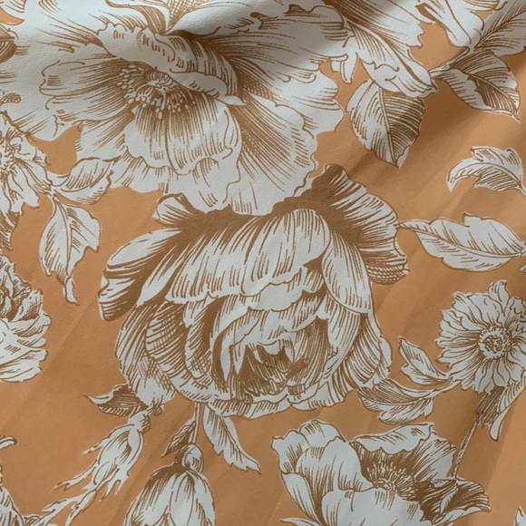 Vintage Peach Floral Dress - Picture 2 of 6